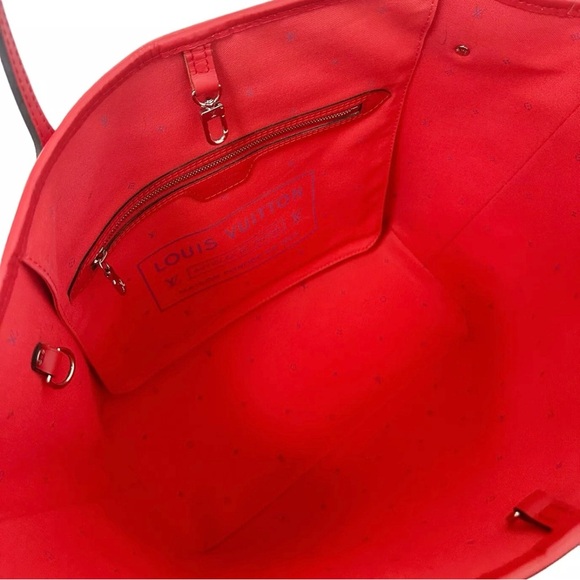 Louis Vuitton Escale Neverfull MM M45127 Rouge Red Pink Watercolor Monogram Tote - Picture 13 of 13